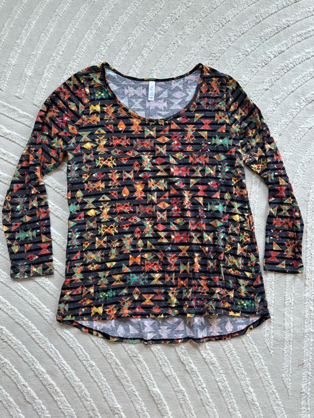 LuLaRoe | Lynnae Multicolor Scoop Neck Top